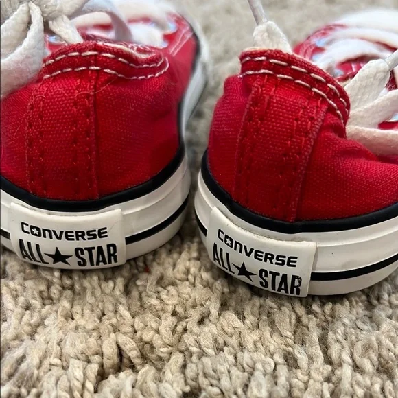 Kids Red Converse Sneakers - Picture 2 of 3